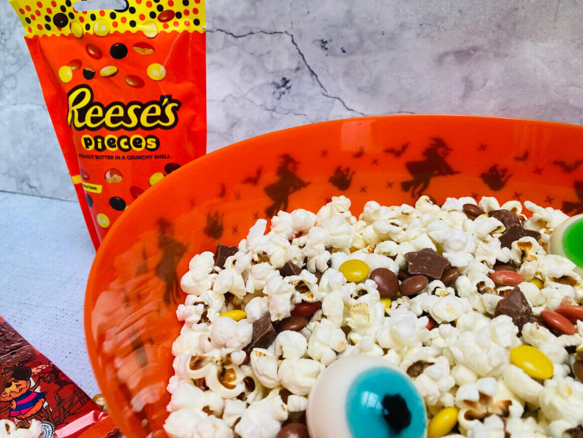 Spooky Halloween Popcorn Mix